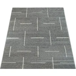 Teppich PACO HOME "Tibesti 5085", grau, B:200cm H:15mm L:290cm, Polypropylen (PP), Teppiche, Kurzflor, modernes Design, Wohnzimmer