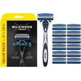 Wilkinson SWORD - Hydro 5 Hautschutz für Männer | Regelmäßig | { 1 Rasierergriff + 13 Ersatzklingen } , 14 Stück (1er Pack)