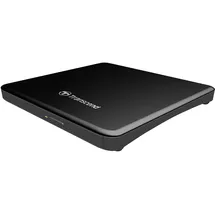 Transcend Externer DVD-Brenner (8X, Ultra-Slim, USB 2.0, Schwarz)