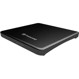 Transcend Externer DVD-Brenner (8X, Ultra-Slim, USB 2.0, Schwarz)