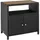 Tectake Gartenschrank Monscia Aufbewahrung Schwarz 90x55,5x87 cm