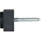 halcö Wandtürpuffer Schwarz 30 x 30 mm
