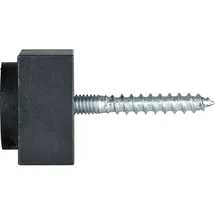 halcö Wandtürpuffer Schwarz 30 x 30 mm