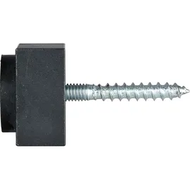 halcö Wandtürpuffer Schwarz 30 x 30 mm