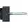 halcö Wandtürpuffer Schwarz 30 x 30 mm
