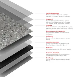 Schulte Duschrückwand »DecoDesign«, grau 100 x 255 cm