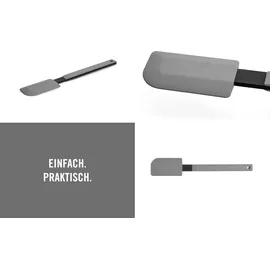 WOLL Teigschaber WOLL "Cook it", grau, B:5,5cm H:1,5cm, Kunststoff, Silikon, Küchenpaletten, Teigschaber, aus hochwertigem Kunststoff und Silikon