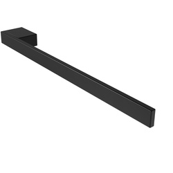 Handtuchhalter Jörn für Waschtisch, schwarz, Aluminium, Länge: 400mm, Höhe: 25mm, Tiefe: 50mm