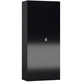 Lüllmann Mehrzweckschrank 180 x 80 x 38 cm Schwarz