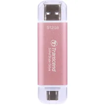 Transcend ESD310P 512 GB USB-C 3.2 Rosa TS512GESD310P