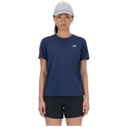 New Balance für Damen. WT41253 Marine-Leichtathletik-T-Shirt (M), Lässig, Sportlich, Multisport, Kurzarm, Recyceltes Polyester, Nachhaltig