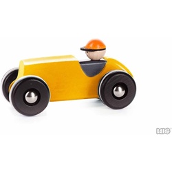 Bajo Spielzeug-Auto Holz Retro Auto Holzauto Holzspielzeug Rennauto gelb