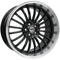 BROCK B24 GP 9,0 x 20 5 x 120 ET43 MB65,1 Schwarz Glanz Horn-poliert