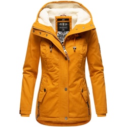 MARIKOO Damen Winterjacke Outdoor Baumwolljacke mit Kapuze Bikoo