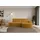 altdecor Eckcouch Cord mit Schlaffunktion 2-Sitzer Senfgelb