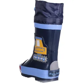 Playshoes Gummistiefel Baustelle blau 28/29