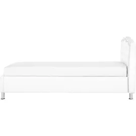 Beliani Metz 90 x 200 cm H2 Weiß/Silber
