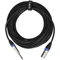 Klang Mikrofonkabel PRO, 10 Meter XLR male - 6,3 Klinke, male, mono - Mikrofonkabel