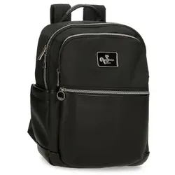 Pepe Jeans Unisex. 7092043 Christine Computer Rucksack schwarz (OSFA), Lässig, Polyester