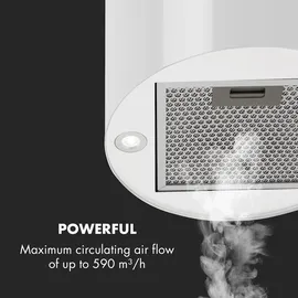 Klarstein Barett Inselhaube 35 cm weiß