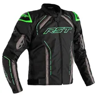 RST S-1 Textiljacke wasserdicht - Schwarz/Grau/Neon-Grün / XXL
