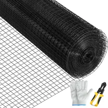 Vevor Volierendraht 61 x 1524 cm Schwarz/Stahl