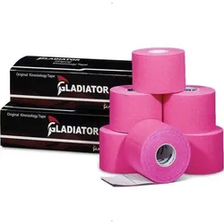 Wasserdichtes und elastisches Kinesio-Tape rosa 6 Rollen rosa No Size