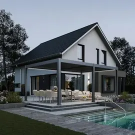 Weide Pergola Deluxe Plus 4 x 6 m grau