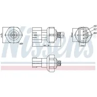 Nissens Druckschalter, Klimaanlage 301090