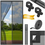 Kesser Fliegengitter mit Magnet 100 x 210 cm Anthrazit