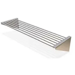 Edelstahl-Rohrregal 1,2 mts.