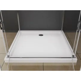 Buylando Emma 90x120x90 cm H:195 cm U-Form Duschkabine Hochwertiges Glas inkl. Duschtasse + Siphon - BuyLando