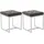 CLP Sitzhocker Barci Kunstleder 2er Set 0 x 0 x 0 cm Braun
