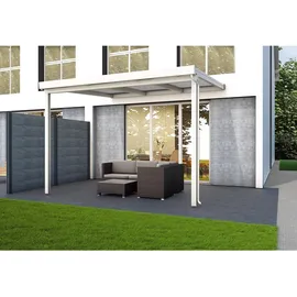 Gutta Terrassendach Premium 309 x 306 cm weiß / Acryl klima blue