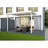 Terrassendach Premium 309 x 306 cm weiß / Acryl klima blue