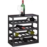 Relaxdays Weinregal Holz 52x52x25 cm