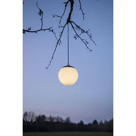 Star Trading LED Solar Kugelleuchte Kunststoff, Metall Ø 20 cm 1 Stück weiß
