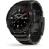 Garmin Descent MK3i 51 mm DLC-Titan grau mit DLC-Titanarmband schwarz