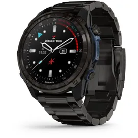 Garmin Descent MK3i 51 mm DLC-Titan grau mit DLC-Titanarmband schwarz