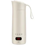 Reise Wasserkocher Klein 400ML, Tragbarer Mini Wasserkocher Elektrisch mit 4 Temperaturstufen, 300W Schnellkoch BPA-Freiem Edelstahl Automatischer Abschaltung Ideal für Reise Büro Tee Kaffee