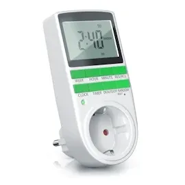 Bearware - Zeitschaltuhr digital - 2,1 LCD-Display 5,3 cm - 3680W - Digital-Zeitschaltuhr mit 10 konfigurierbaren Programmen - Back-Up Reserve-Akku