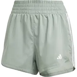 ADIDAS Damen Shorts Pacer Training 3-Streifen, SILGRN/WHITE, XL
