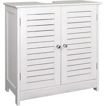 EUGAD Unterschrank Badezimmerschrank Waschtischunterschrank Badezimmerschrank mit 2 Türen 60 x 30 x 60 cm Weiß