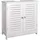 EUGAD Unterschrank Badezimmerschrank Waschtischunterschrank Badezimmerschrank mit 2 Türen 60 x 30 x 60 cm Weiß