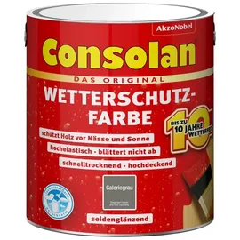 Consolan Wetterschutzfarbe Galeriegrau 2,5 l