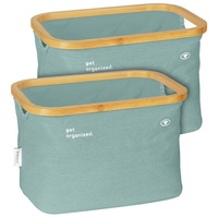 Wenko TOM TAILOR Aufbewahrungskorb, 2er Set, Sage