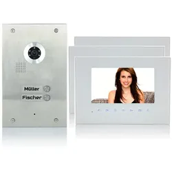 2 Familienhaus 2-Draht BUS WLAN Video Türsprechanlage mit 170 Grad Kamera aus Edelstahl 3x 7 Zoll Monitor Nein