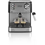 Haeger CM-85B.011A schwarz mit Milchaufschäumer
