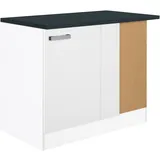 Optifit Eckunterschrank Salo214 100 cm x 84,8 cm x 60 cm Weiß