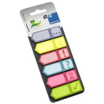 Info Symbole Haftmarker farbsortiert "Symbole" 6x 25 Streifen